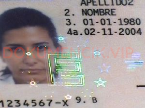dokument kolekcjonerski hiszpańskie prawo jazdy 2019 laminat hologram 03